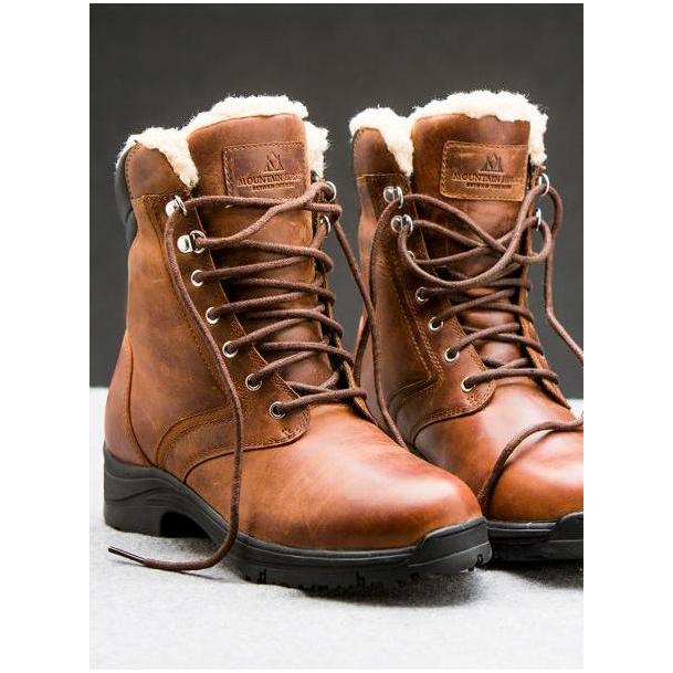Mountain Horse Damen Schnee-Fluss-Kurz-Stiefel Mit Spitze - Brown